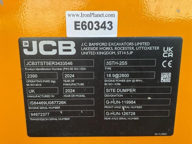 JCB 3STH-2S5 - Minidumper: afbeelding 5 JCB 3STH-2S5 - Minidumper: afbeelding 5