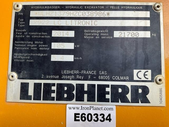 Liebherr R922LC - Rupsgraafmachine: afbeelding 5 Liebherr R922LC - Rupsgraafmachine: afbeelding 5