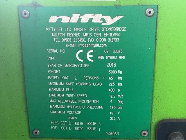 Niftylift HR17 - Knikarmhoogwerker: afbeelding 5 Niftylift HR17 - Knikarmhoogwerker: afbeelding 5