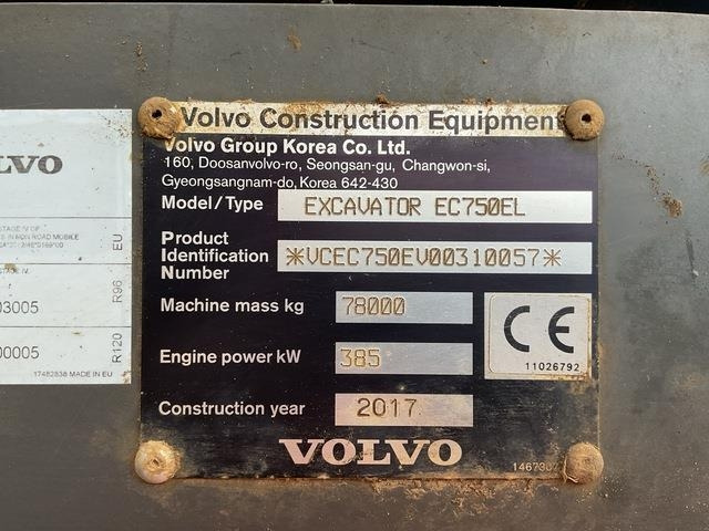 Volvo EC750EL - Rupsgraafmachine: afbeelding 5 Volvo EC750EL - Rupsgraafmachine: afbeelding 5