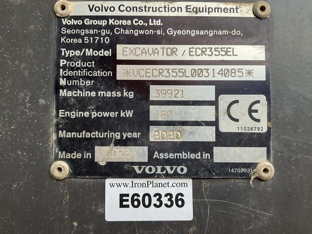 Volvo ECR355EL - Rupsgraafmachine: afbeelding 5 Volvo ECR355EL - Rupsgraafmachine: afbeelding 5