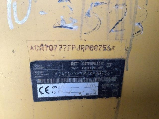 CAT 777F - Zelfrijdende kiepwagen: afbeelding 5 CAT 777F - Zelfrijdende kiepwagen: afbeelding 5