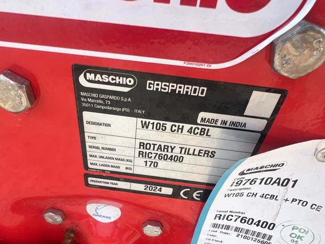 Maschio Gaspardo W105 CH 4CBL - Grondfrees: afbeelding 5 Maschio Gaspardo W105 CH 4CBL - Grondfrees: afbeelding 5