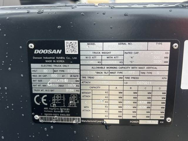 Doosan B30X-7 PLUS - Elektrische heftruck: afbeelding 5 Doosan B30X-7 PLUS - Elektrische heftruck: afbeelding 5
