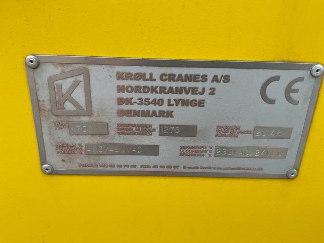 Kroll K200 - Torenkraan: afbeelding 2 Kroll K200 - Torenkraan: afbeelding 2