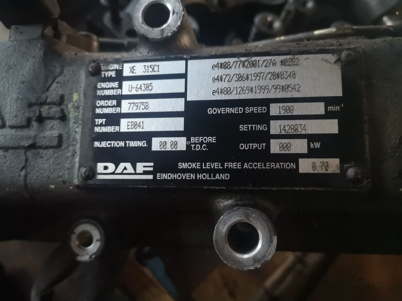 DAF Ersatztteile 0281010045 DAF XF 95 - Cilinderblok voor Vrachtwagen: afbeelding 5 DAF Ersatztteile 0281010045 DAF XF 95 - Cilinderblok voor Vrachtwagen: afbeelding 5