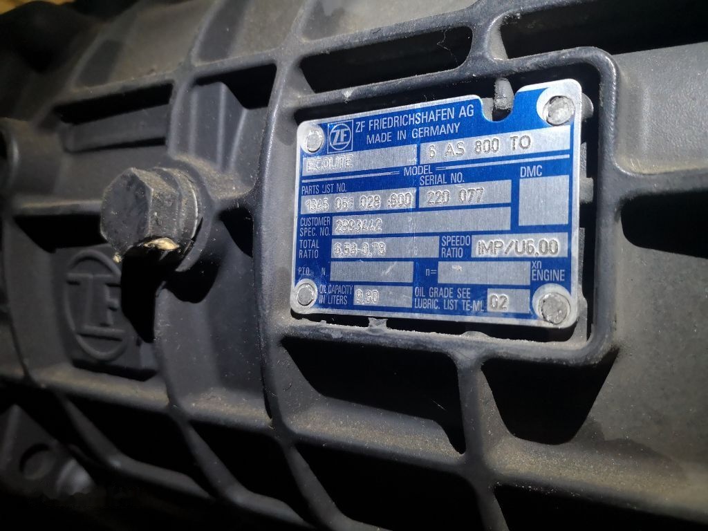 ZF 6AS 800 TO (6AS 800 TO) - Versnellingsbak voor Vrachtwagen: afbeelding 1 ZF 6AS 800 TO (6AS 800 TO) - Versnellingsbak voor Vrachtwagen: afbeelding 1