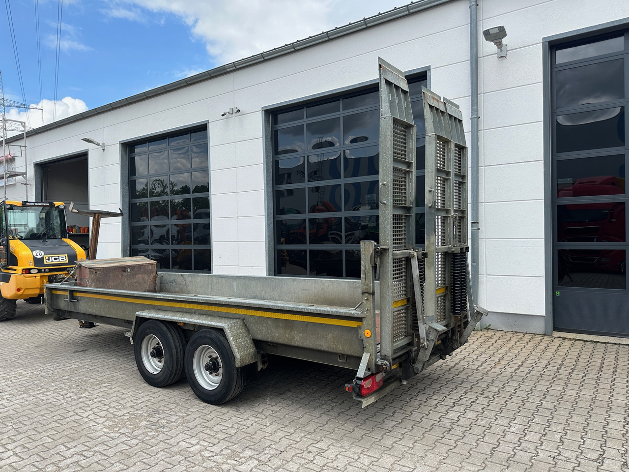Demmler Tandem-Tiefladeranhänger Fräsenanhänger - Dieplader aanhangwagen: afbeelding 4 Demmler Tandem-Tiefladeranhänger Fräsenanhänger - Dieplader aanhangwagen: afbeelding 4