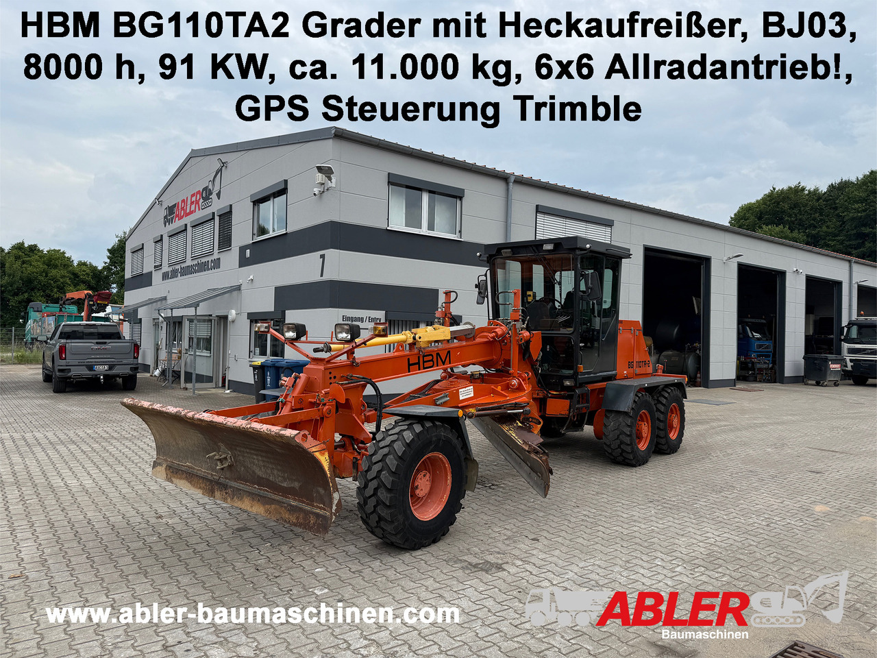 HBM Nobas BG110 TA 2 Grader mit Heckaufreißer GPS - Grader: afbeelding 1 HBM Nobas BG110 TA 2 Grader mit Heckaufreißer GPS - Grader: afbeelding 1