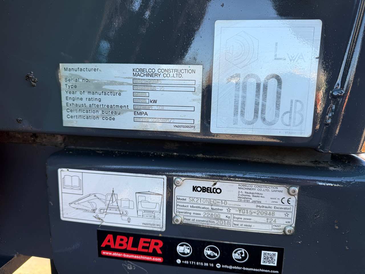 Rupsgraafmachine Kobelco SK210 NLC-10 Kettenbagger Oilquick Klima: afbeelding 20