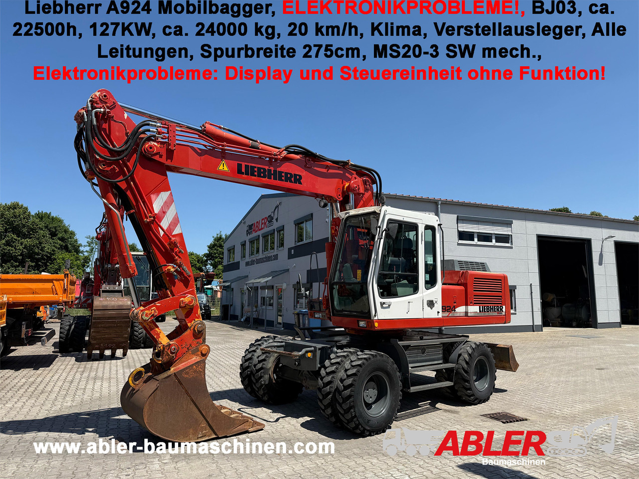 Liebherr A924 Mobilbagger HS20 SW - Graafmachine: afbeelding 1 Liebherr A924 Mobilbagger HS20 SW - Graafmachine: afbeelding 1