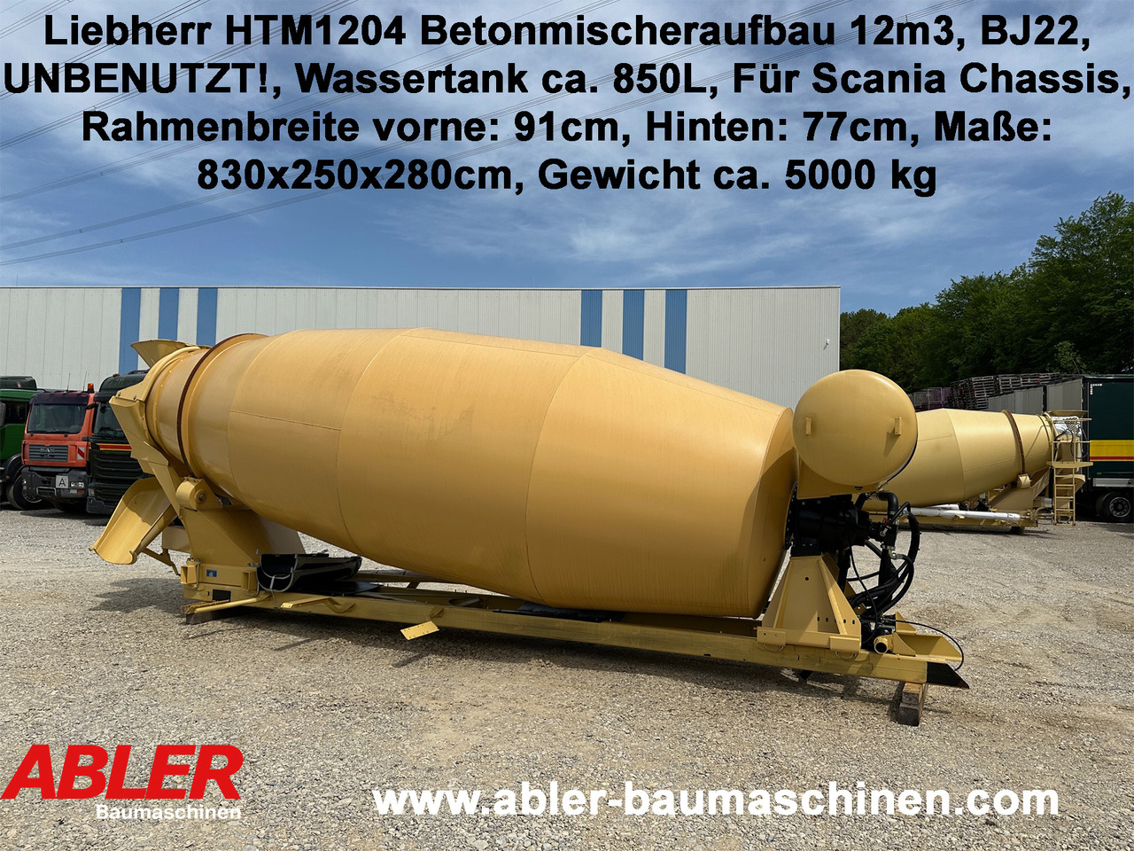 Liebherr HTM1204 Betonmischer Aufbau 12 m3 UNBENUTZT - Mixeropbouw: afbeelding 1 Liebherr HTM1204 Betonmischer Aufbau 12 m3 UNBENUTZT - Mixeropbouw: afbeelding 1