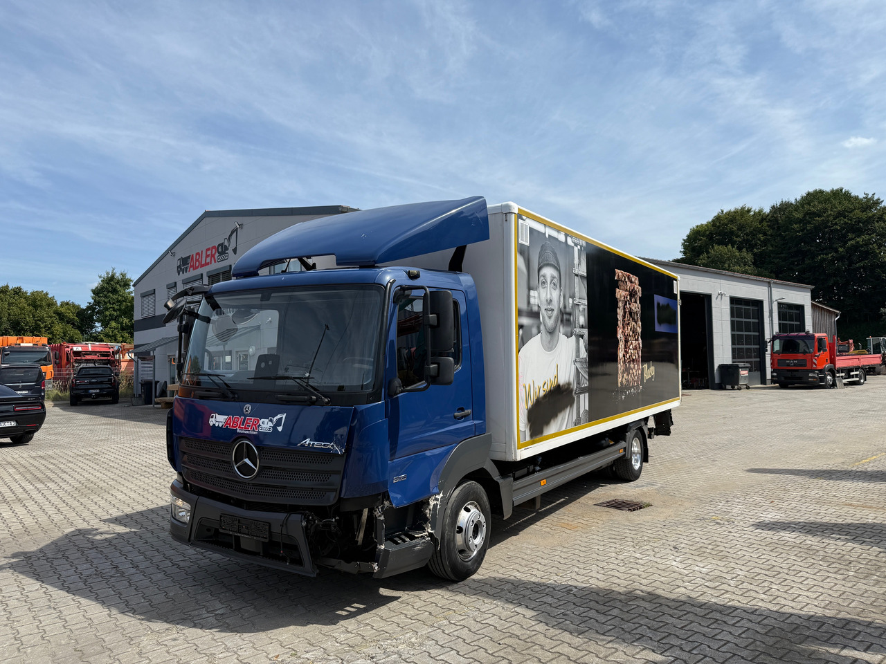 Mercedes-Benz 818 Atego Koffer LBW Palfinger ACC Unfall - Bakwagen: afbeelding 2 Mercedes-Benz 818 Atego Koffer LBW Palfinger ACC Unfall - Bakwagen: afbeelding 2