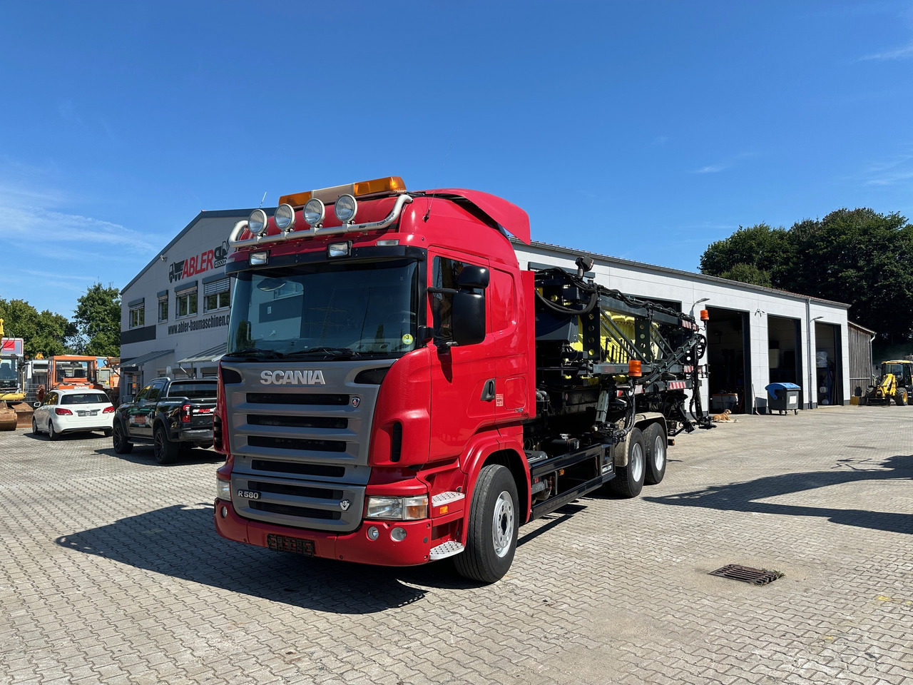 Scania R580 Abrollkipper V8 Mit Küpper Weisser Enteisungsgerät 45m - Haakarmsysteem vrachtwagen: afbeelding 2 Scania R580 Abrollkipper V8 Mit Küpper Weisser Enteisungsgerät 45m - Haakarmsysteem vrachtwagen: afbeelding 2