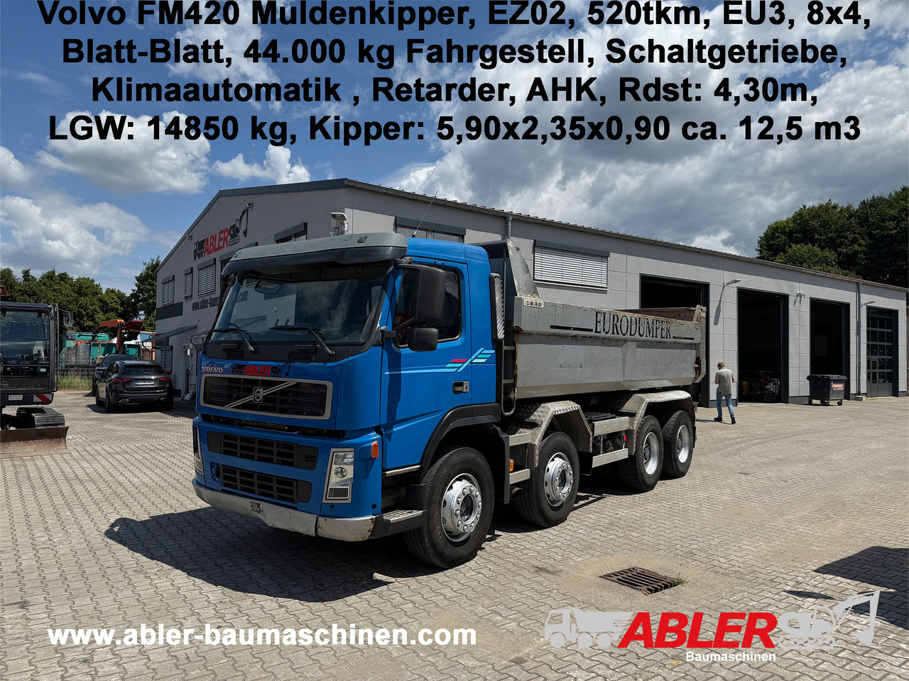 Volvo FM420 Muldenkipper AHK Klima Retarder - Kipper vrachtwagen: afbeelding 1 Volvo FM420 Muldenkipper AHK Klima Retarder - Kipper vrachtwagen: afbeelding 1