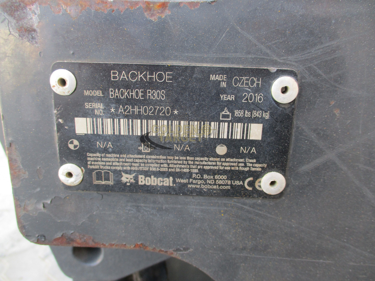 BOBCAT Skid Steer R30S Backhoe Attachment - Voorladerbak voor Schranklader: afbeelding 5 BOBCAT Skid Steer R30S Backhoe Attachment - Voorladerbak voor Schranklader: afbeelding 5