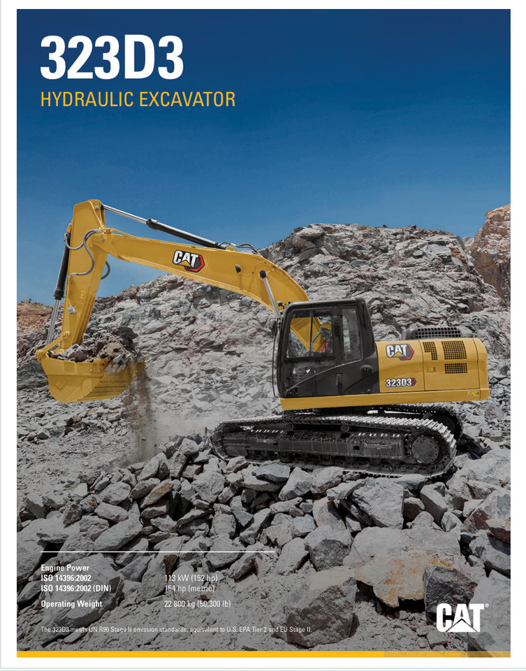 CATERPILLAR 323D3 Hydraulic Excavator - Rupsgraafmachine: afbeelding 2 CATERPILLAR 323D3 Hydraulic Excavator - Rupsgraafmachine: afbeelding 2