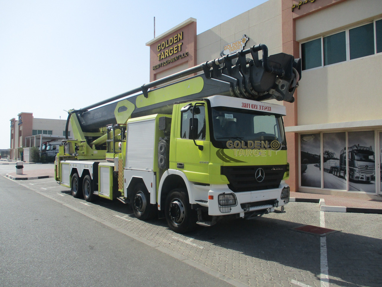 Mercedes ACTROS 4140 8x4 METZ P56 Fire Truck - Brandweerwagen: afbeelding 1 Mercedes ACTROS 4140 8x4 METZ P56 Fire Truck - Brandweerwagen: afbeelding 1