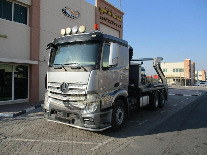 Mercedes-Benz 2642 6×2 Double Skip Loader with HIAB Crane - Lader: afbeelding 1 Mercedes-Benz 2642 6×2 Double Skip Loader with HIAB Crane - Lader: afbeelding 1