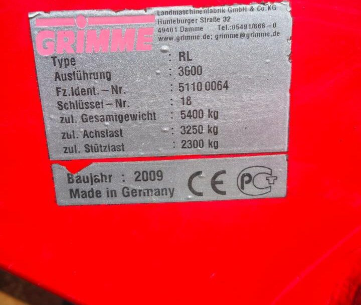 Aardappelrooier Grimme RL3000: afbeelding 15