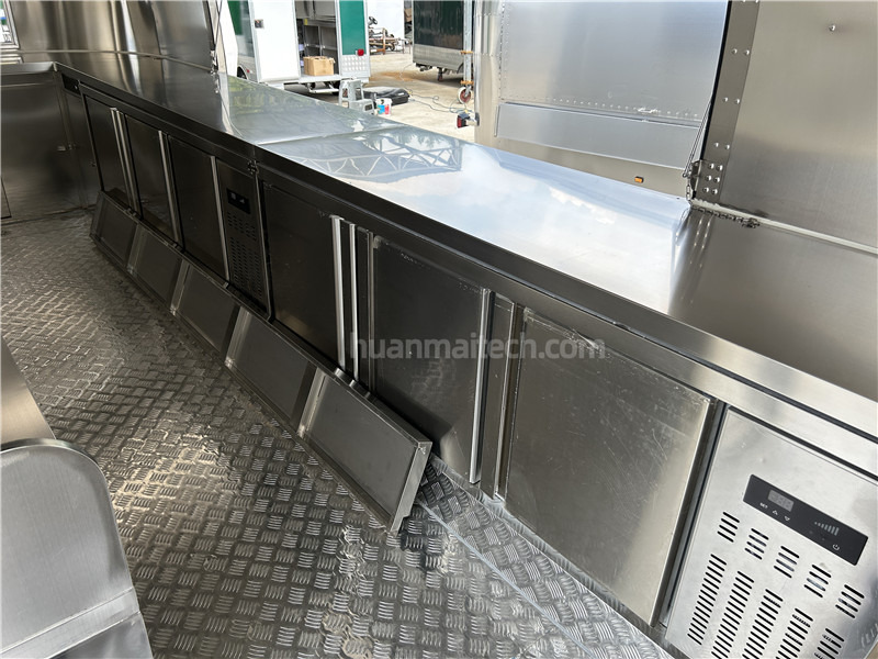 Nieuw Verkoopwagen Burger Food Truck Grey Airstream Food Trailer=,Coffee Trailer: afbeelding 10