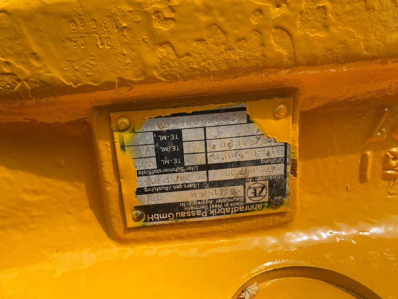 Zettelmeyer ZL 3001 ZF AP 411, AP415 - As en onderdelen voor Bouwmachine: afbeelding 3 Zettelmeyer ZL 3001 ZF AP 411, AP415 - As en onderdelen voor Bouwmachine: afbeelding 3