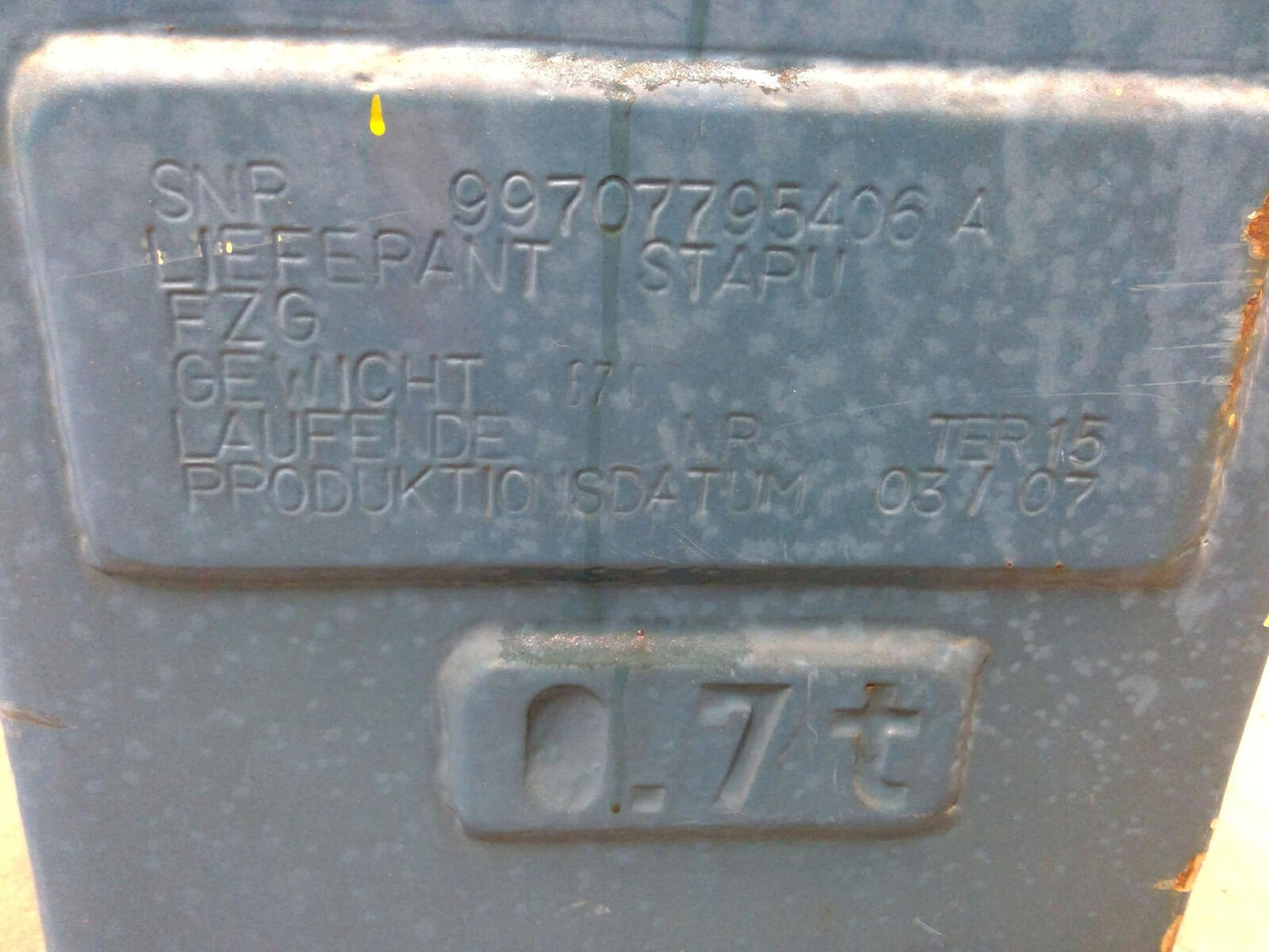 FAUN ATF 40G-2 counterweight 0,7 ton left side - Tegenwicht voor Mobiele kraan: afbeelding 5 FAUN ATF 40G-2 counterweight 0,7 ton left side - Tegenwicht voor Mobiele kraan: afbeelding 5