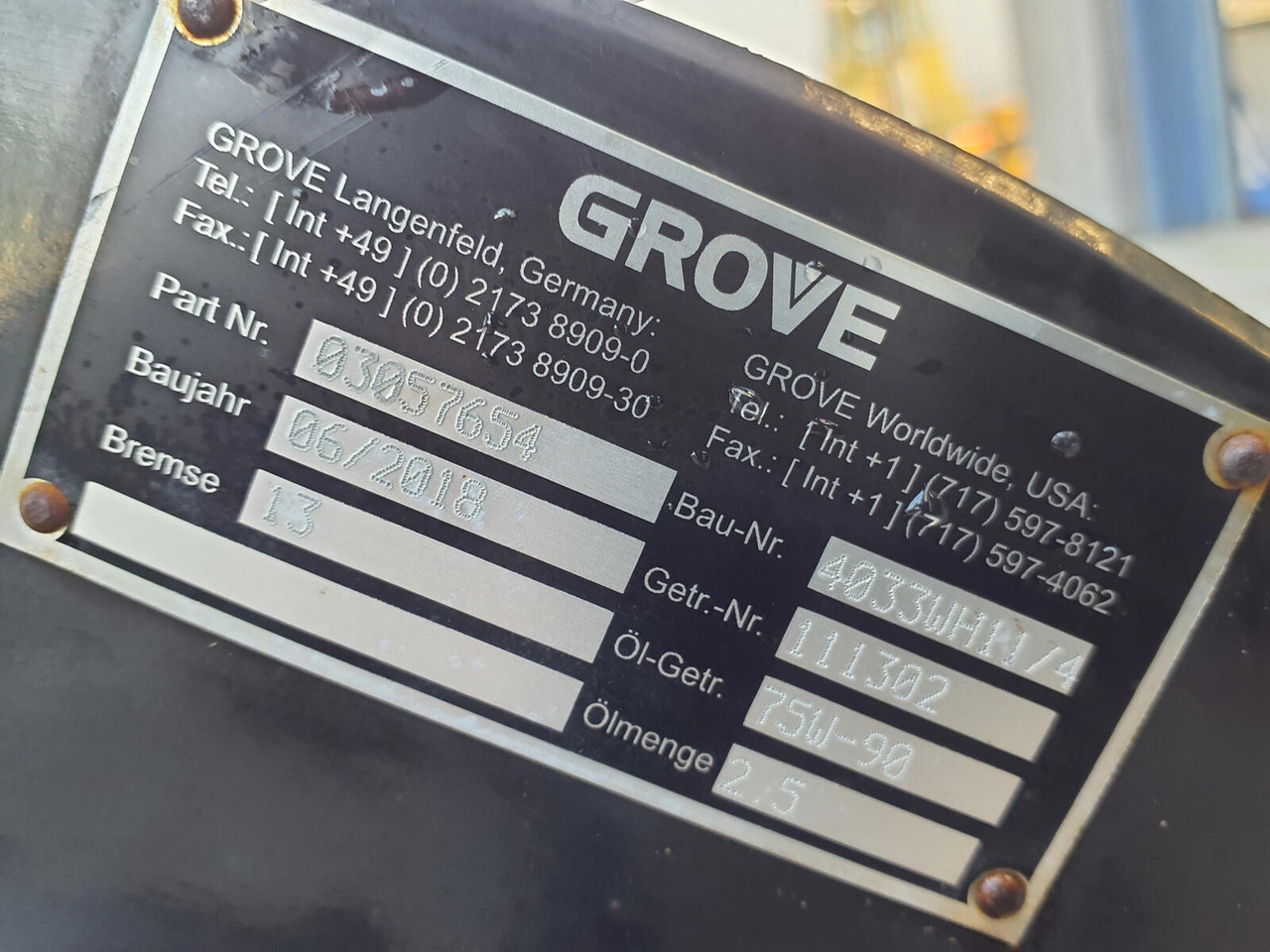 Grove GMK 4090 Main hoist - Lier voor Kraan: afbeelding 5 Grove GMK 4090 Main hoist - Lier voor Kraan: afbeelding 5