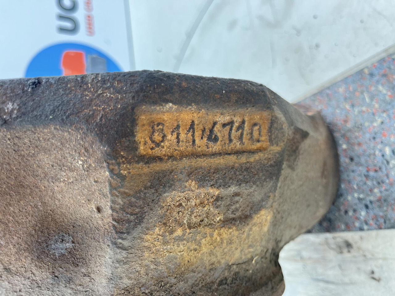 Fusee voor Mobiele kraan Krupp KMK 5100 Steering knuckle 16 holes axle 1: afbeelding 10