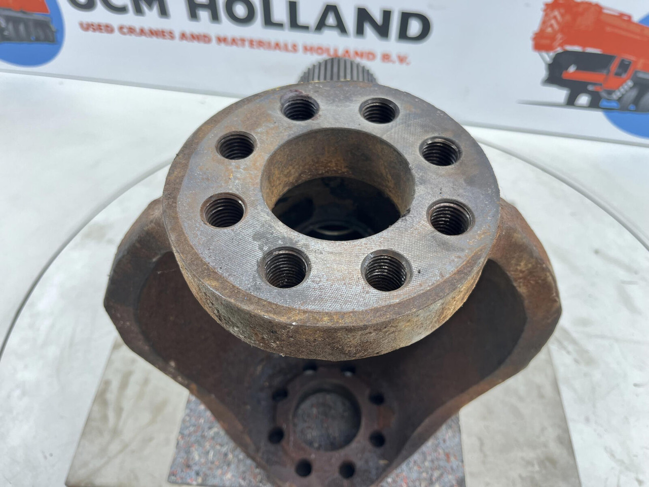 Fusee voor Mobiele kraan Krupp KMK 5100 Steering knuckle 16 holes axle 1: afbeelding 7