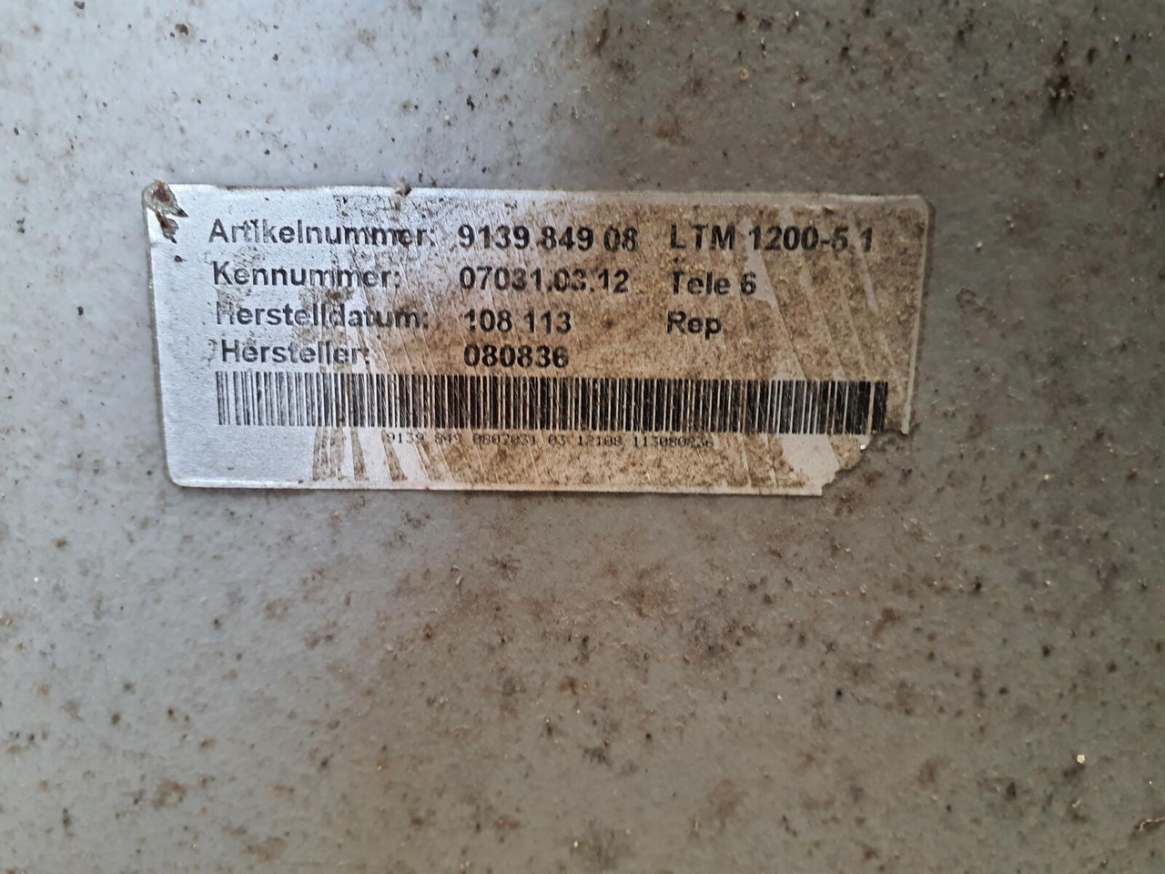 Liebherr LTM 1200-5.1 Telescopic section 6 - Arm voor Alle terrein kraan: afbeelding 5 Liebherr LTM 1200-5.1 Telescopic section 6 - Arm voor Alle terrein kraan: afbeelding 5