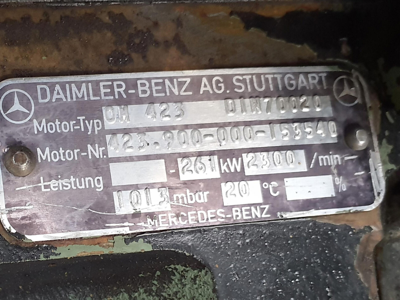 Mercedes-Benz LTM 1060 engine Mercedes-Benz OM 423 - Motor voor Mobiele kraan: afbeelding 5 Mercedes-Benz LTM 1060 engine Mercedes-Benz OM 423 - Motor voor Mobiele kraan: afbeelding 5