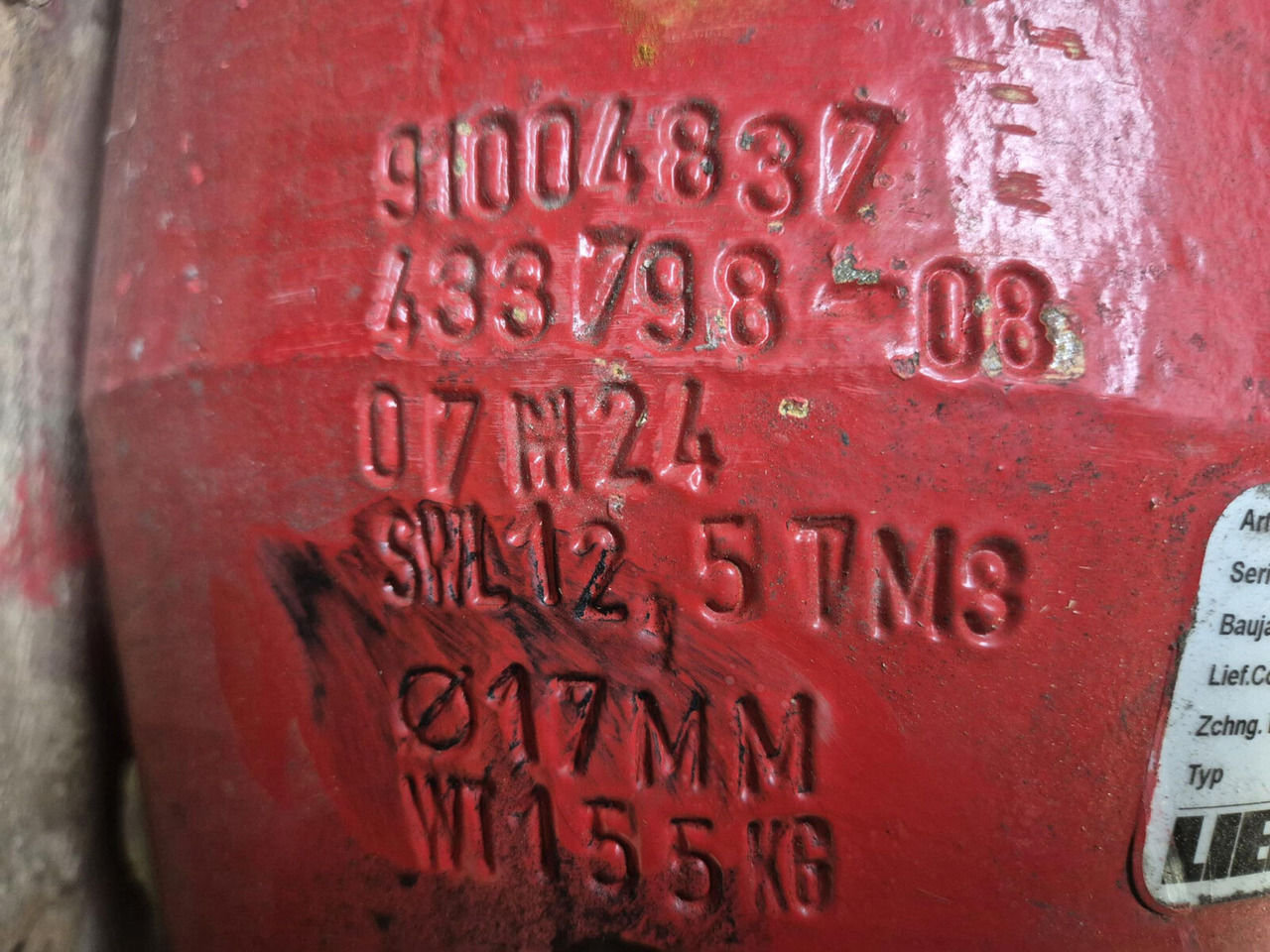 Liebherr LTM 1150-5.3 Load hook 12.5 ton - Onderdelen voor Kraan: afbeelding 5 Liebherr LTM 1150-5.3 Load hook 12.5 ton - Onderdelen voor Kraan: afbeelding 5