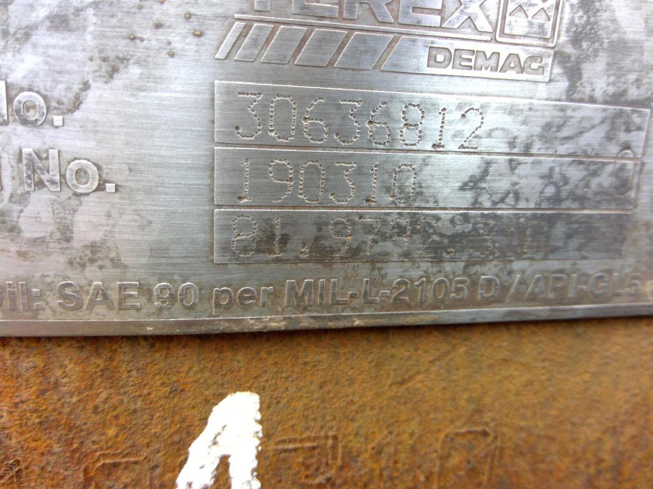 Terex AC 350 axle 1 - As en onderdelen voor Mobiele kraan: afbeelding 5 Terex AC 350 axle 1 - As en onderdelen voor Mobiele kraan: afbeelding 5