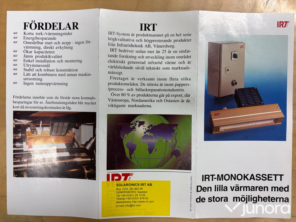 Infraröd värmekälla, IRT-9S/400/230 - Werktuigmachine: afbeelding 5 Infraröd värmekälla, IRT-9S/400/230 - Werktuigmachine: afbeelding 5
