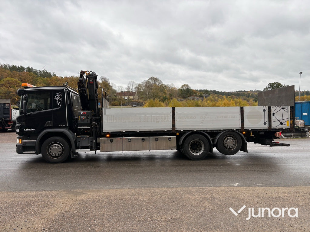 Kranbil - Scania P410 med Hiab 138 - Vrachtwagen met open laadbak, Kraanwagen: afbeelding 4 Kranbil - Scania P410 med Hiab 138 - Vrachtwagen met open laadbak, Kraanwagen: afbeelding 4
