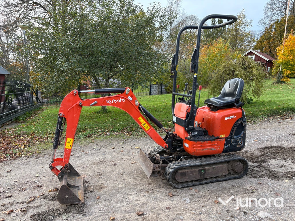 Minigrävare - Kubota, K008-3 - Minigraafmachine: afbeelding 2 Minigrävare - Kubota, K008-3 - Minigraafmachine: afbeelding 2