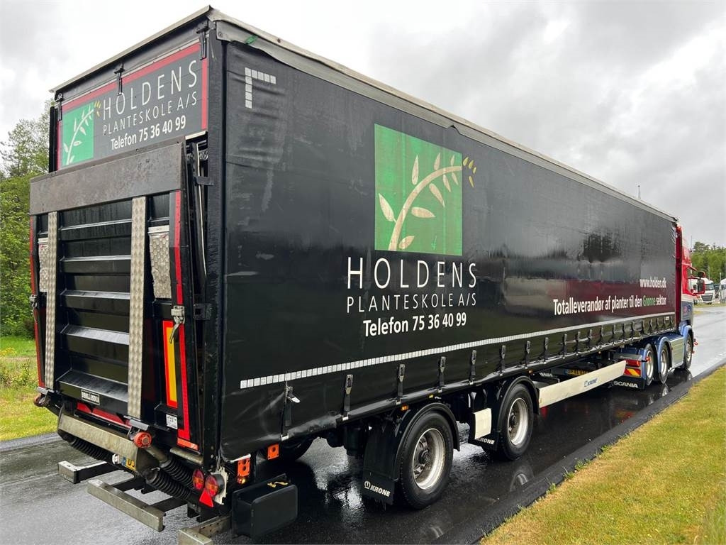 Schuifzeiloplegger Krone 13,6 mtr gardin - lodretstående lift: afbeelding 1