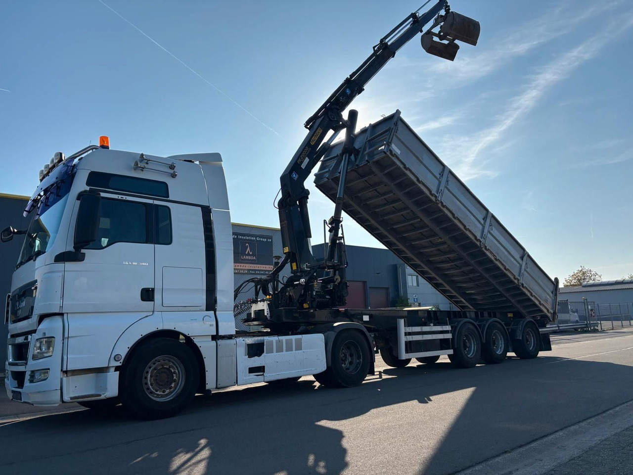 MAN TGX 18.540. Kipper + Kran PK20002. - Kraanwagen: afbeelding 1 MAN TGX 18.540. Kipper + Kran PK20002. - Kraanwagen: afbeelding 1