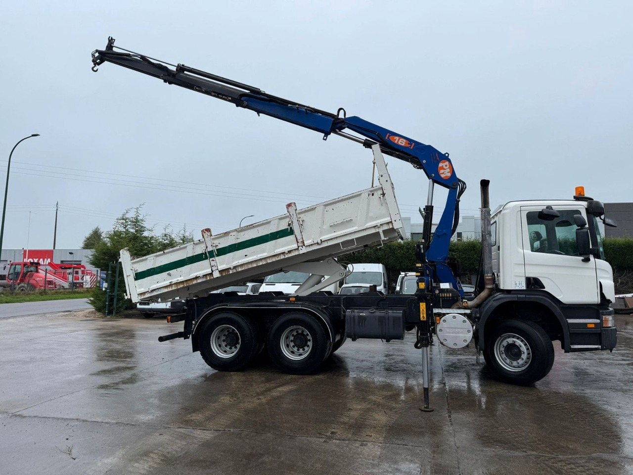 Scania PRT 380. 6x4. Kipper + Kran PM 16 Funk. Klima. - Kipper vrachtwagen, Kraanwagen: afbeelding 4 Scania PRT 380. 6x4. Kipper + Kran PM 16 Funk. Klima. - Kipper vrachtwagen, Kraanwagen: afbeelding 4