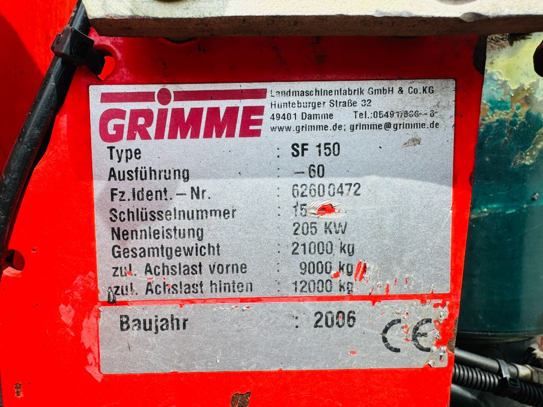 Grimme SF-150-60-UB - Aardappelrooier: afbeelding 2 Grimme SF-150-60-UB - Aardappelrooier: afbeelding 2