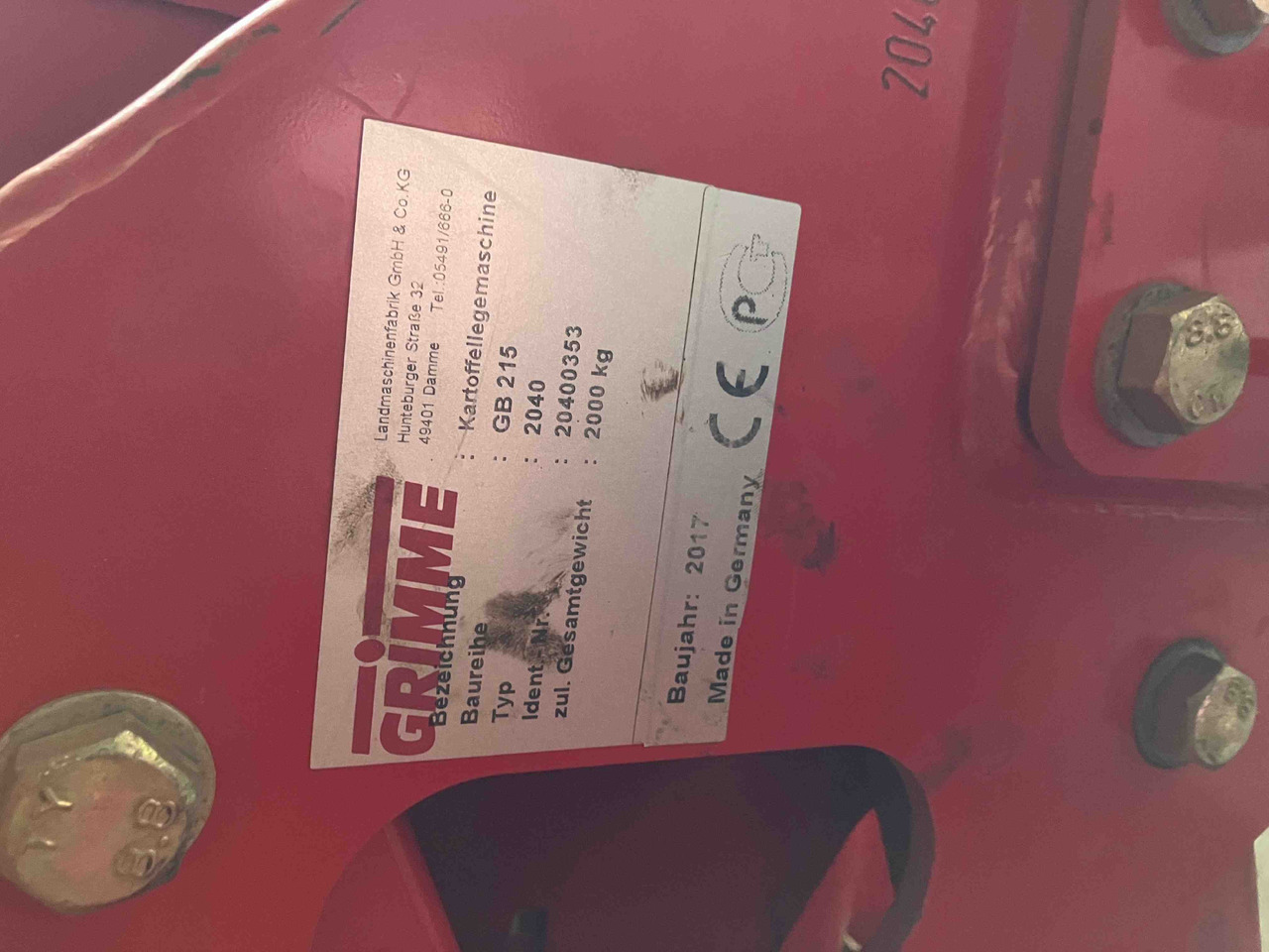 Grimme GB 215 - Oogstmachine: afbeelding 2 Grimme GB 215 - Oogstmachine: afbeelding 2