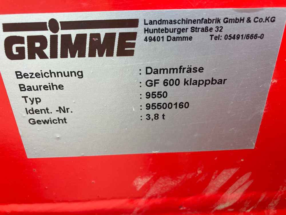 Grimme Grimme, GF600, 6 Row/3 Bed, Hook Tine, Tilla, Rotorvator - Oogstmachine: afbeelding 2 Grimme Grimme, GF600, 6 Row/3 Bed, Hook Tine, Tilla, Rotorvator - Oogstmachine: afbeelding 2