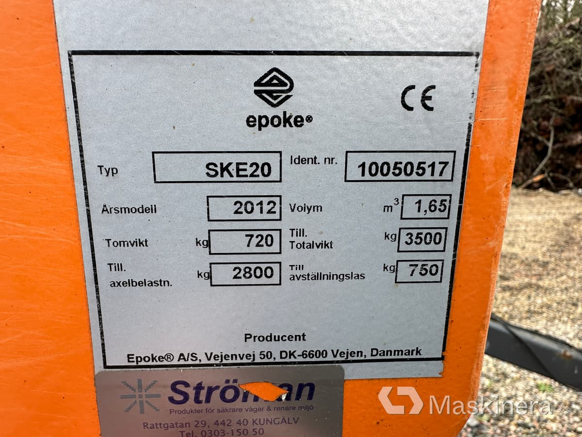 Zout/ Zandstrooier Sandspridare bogserbar Epoke SKE20: afbeelding 8 Zout/ Zandstrooier Sandspridare bogserbar Epoke SKE20: afbeelding 8