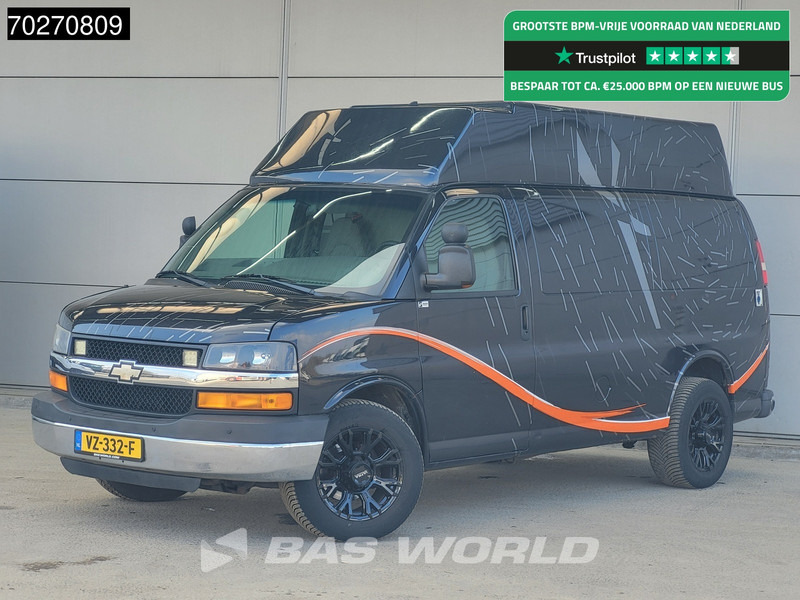 Chevrolet Chevy Van 6.0L V8 MARGE LPG Chevy Van Camper Basis APK 10-2025 GMC Savana 230V aansluiting Airco Camera Cruise 8m3 Airco Trekhaak Cruise c - Kleine bestelwagen: afbeelding 1 Chevrolet Chevy Van 6.0L V8 MARGE LPG Chevy Van Camper Basis APK 10-2025 GMC Savana 230V aansluiting Airco Camera Cruise 8m3 Airco Trekhaak Cruise c - Kleine bestelwagen: afbeelding 1