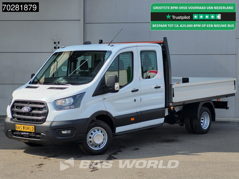 Ford Transit 170pk Automaat Dubbel Cabine 3500kg Trekhaak Open Laadbak Pritsche SYNC4 scherm CarPlay Camera Airco Trekhaak Cruise control - Bestelwagen open laadbak: afbeelding 1 Ford Transit 170pk Automaat Dubbel Cabine 3500kg Trekhaak Open Laadbak Pritsche SYNC4 scherm CarPlay Camera Airco Trekhaak Cruise control - Bestelwagen open laadbak: afbeelding 1