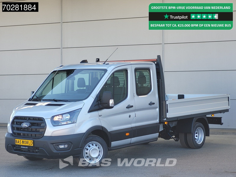 Ford Transit 170pk Automaat Dubbel Cabine 3500kg Trekhaak Open Laadbak Pritsche SYNC4 scherm CarPlay Camera Airco Trekhaak Cruise control - Bestelwagen open laadbak: afbeelding 1 Ford Transit 170pk Automaat Dubbel Cabine 3500kg Trekhaak Open Laadbak Pritsche SYNC4 scherm CarPlay Camera Airco Trekhaak Cruise control - Bestelwagen open laadbak: afbeelding 1