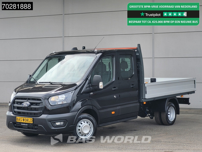 Ford Transit 170pk Automaat Dubbel Cabine 3500kg Trekhaak Open Laadbak Pritsche SYNC4 scherm CarPlay Camera Airco Trekhaak Cruise control - Bestelwagen open laadbak: afbeelding 1 Ford Transit 170pk Automaat Dubbel Cabine 3500kg Trekhaak Open Laadbak Pritsche SYNC4 scherm CarPlay Camera Airco Trekhaak Cruise control - Bestelwagen open laadbak: afbeelding 1