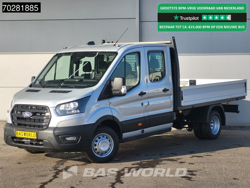 Ford Transit 170pk Automaat Dubbel Cabine 3500kg Trekhaak Open Laadbak Pritsche SYNC4 scherm CarPlay Camera Pickup Airco Trekhaak Cruise cont - Bestelwagen open laadbak: afbeelding 1 Ford Transit 170pk Automaat Dubbel Cabine 3500kg Trekhaak Open Laadbak Pritsche SYNC4 scherm CarPlay Camera Pickup Airco Trekhaak Cruise cont - Bestelwagen open laadbak: afbeelding 1