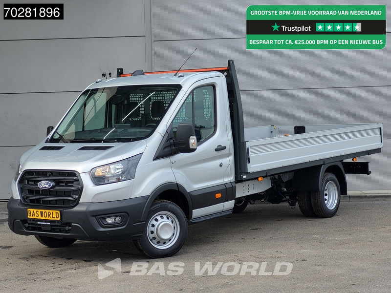 Ford Transit 170pk Open Laadbak 3,5t Trekhaak Airco Cruise Camera Parkeersensoren Euro6 Pritsche Open Box Airco Trekhaak Cruise control - Bestelwagen open laadbak: afbeelding 1 Ford Transit 170pk Open Laadbak 3,5t Trekhaak Airco Cruise Camera Parkeersensoren Euro6 Pritsche Open Box Airco Trekhaak Cruise control - Bestelwagen open laadbak: afbeelding 1